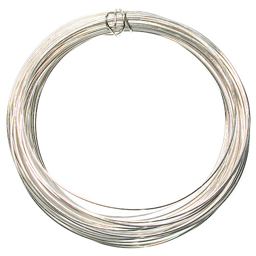 24 Gauge Round Sterling Silver Dead Soft Metal Wire - 48 Feet