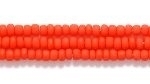 Czech Glass Seed Bead Size 11 - Light Red - Opaque Matte Finish