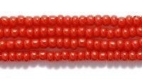 Czech Glass Seed Bead Size 11 - Mahogany Reddish Brown - Opaque Finish