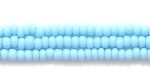 Czech Glass Seed Bead Size 11 - Pale Turquoise Blue - Opaque Finish