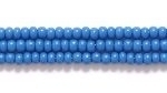 Czech Glass Seed Bead Size 11 - Teal Blue - Opaque Finish