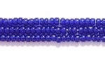 Czech Glass Seed Bead Size 11 - Cobalt Blue - Transparent Finish