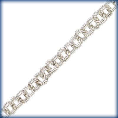 2.25mm Wide Sterling Silver Round Link Cable Chain | Sterling Silver Chains for Making Jewelry