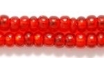 Czech Pony Glass Seed Bead Size 6 - Ruby Red - Silver Lined