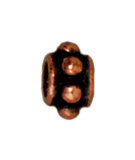 Metal 5mm Daisy Spacer Beads - Antique Copper Finish