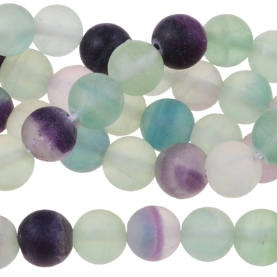 Fluorite 8mm round beautiful banded fluorite | Gemstone Beads