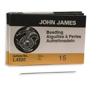 John James Size 15 Regular Beading Needle - 25 pack