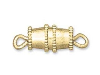 Barrel Screw Clasp - Gold Finish - 12 Pack | Base Metal Jewelry Clasps | Findings