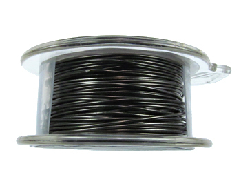 22 Gauge Round Gunmetal Hematite Metal Wire - 8 Yards | Base Metal Jewelry and Craft Wire