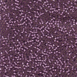 Japanese Miyuki Delica Glass Seed Bead Size 11 - Dusky Purple - Silver Lined Matte Finish