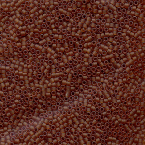 Japanese Miyuki Delica Glass Seed Bead Size 11 - Amber - Transparent Matte Finish