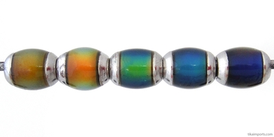 9 x 6mm Mirage Semi-round Color-changing Mood Bead | Thermosensitive Specialty Beads