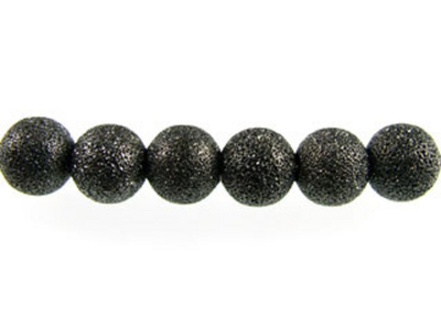 Metal 4mm Round Stardust Beads and Spacers - Gunmetal Finish