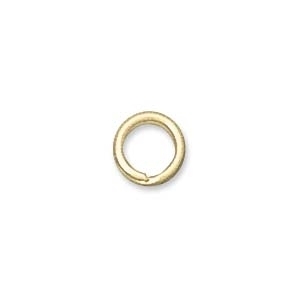 6mm Splitring Jumpring - Gold Finish - 24 Pack | Base Metal Jumprings | Findings for Making Jewelry