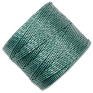 .5mm, extra-heavy #18 vintage jade (sage) Superlon bead cord | Superlon bead cord