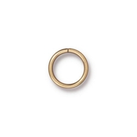 Image brass 10mm with 8mm I.D. - 18g open jumpring jumpring gold finish
