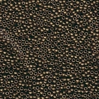 Image Seed Beads Miyuki Seed size 11 dark bronze metallic matte