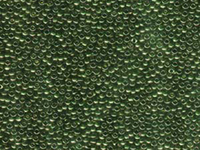 Image Seed Beads Miyuki Seed size 11 olive green gold luster