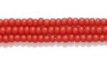 Image Seed Beads Czech Seed size 11 mahogany reddish brown opaque matte