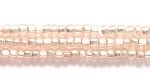 Image Seed Beads Czech Seed size 11 champagne brass lined