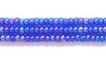 Image Seed Beads Czech Seed size 11 cobalt blue transparent iridescent