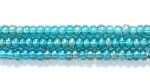 Image Seed Beads Czech Seed size 11 emerald green transparent iridescent