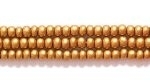 Image Seed Beads Czech Seed size 11 dark gold opaque silk