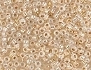 Image Seed Beads Miyuki Seed size 15 24kt yellow gold opal lined opalescent