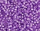 Image Seed Beads Miyuki Seed size 15 purple (dyed) silver lined semi frost