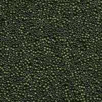 Image Miyuki Seed size 15 olive green metallic matte