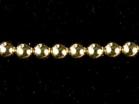 Image Metal Beads 3mm seamed bead goldfill 50pc
