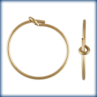 Image goldfill 15mm add a bead earhoop gold