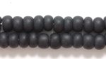 Image Seed Beads Czech pony size 6 black opaque matte