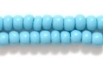 Image Seed Beads Czech pony size 6 turquoise blue opaque