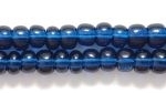 Image Seed Beads Czech pony size 6 montana blue transparent