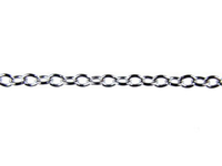 Image sterling silver round link cable Chain 1.8mm