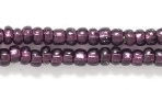 Image Czech Seed size 8 deep amethyst silver lined