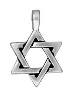 Image Metal Charms Star of David antique silver large
