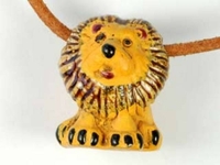 Image Clay Beads 18 x 22mm lion clay