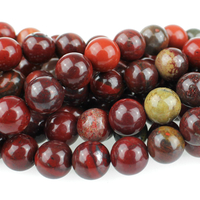 Image Apple Jasper 8mm round rich red with yellow
