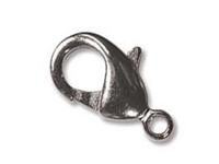 Image base metal 12mm lobster claw clasp nickel plate