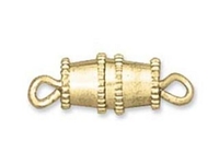 Image base metal barrel screw clasp gold finish