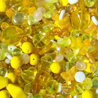 Image Yellow Czech Bead Mix