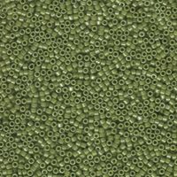 Image Seed Beads Miyuki delica size 11 cactus green opaque luster