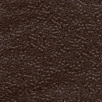 Image Seed Beads Miyuki delica size 11 chocolate brown opaque