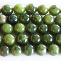 Image Jade 6mm round deep green