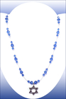 Image Hanukkah Sapphire Illusion Necklace