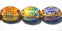 Image Mirage beads Fleur de lis 23 x 15mm color changing