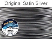 Image .019 (medium), 49 strand original satin silver Soft Flex Wire