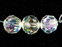 Image Specialty Beads Vintage German Crystal 8mm faceted round crystal aurore boreale